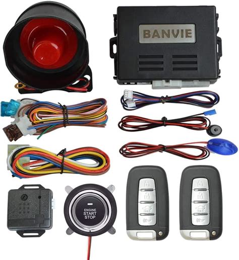 Amazon.com: BANVIE Car Alarm System with Remote Start and Smart Push ...