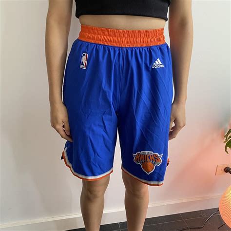 New York Knicks Adidas Nba Basketball Shorts Size S Depop