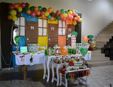 Vecindad Del Chavo Invitaciones De Bautizo Gratis Decoracion Fiesta