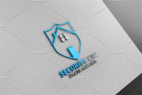 Home Security Logo2 | Creative Illustrator Templates ~ Creative Market