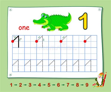 Éducation Mathématique Pour Les Petits Enfants Learn écrire Des Nombres