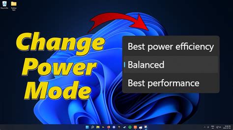 How To Change Power Mode In Windows Youtube