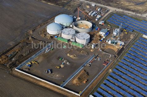 Oberkr Mer Von Oben Neubau Einer Biogas Anlage Am Solarpark Am