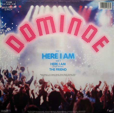 Dominoe Here I Am 12″ Maxi Akerrecords Nl