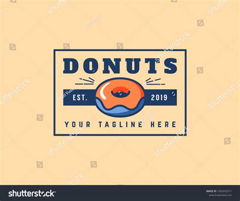 Donuts Logo Design Vintage Logo Vector Stock Vector (Royalty Free) 1503955511