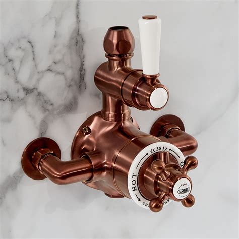 Milano Elizabeth Traditional Twin Exposed Thermostatic Shower Valve