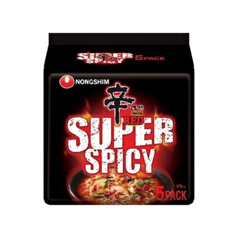 Nongshim Super Red Super Spicy Noodles Bundle 5 X120gm Buy Like Chefs