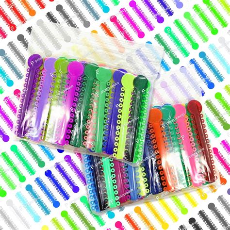 2080 Ligature Ties For Braces Multicolor Dental Orthodontic Ligature