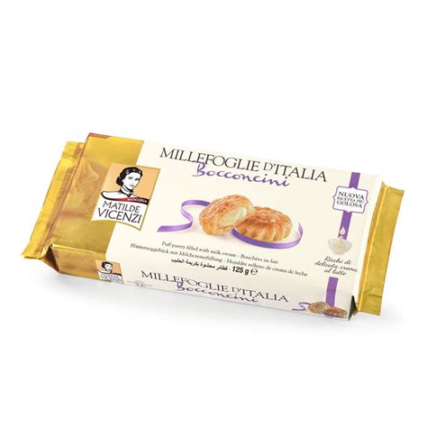 Matilde Vicenzi Millefoglie Bocconcini Crema 100gr Market Casa Italia