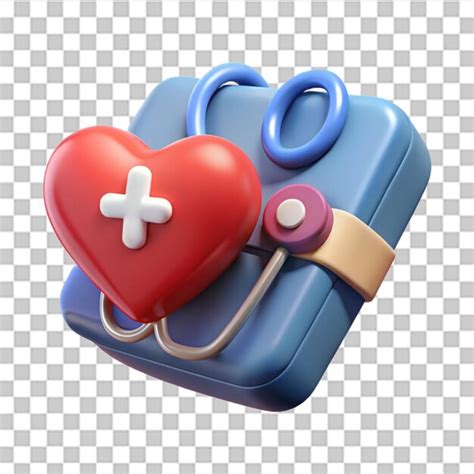 Heart Rate Medical 3d Icon Rendering Illustration Premium Ai