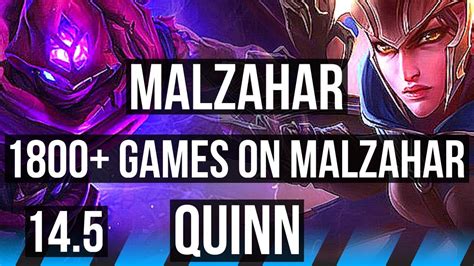 Malzahar Vs Quinn Mid Games Kr Master Youtube