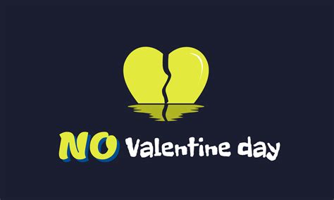 Abstract Illustrator No Valentine Day Educational Slogan For Lover Any