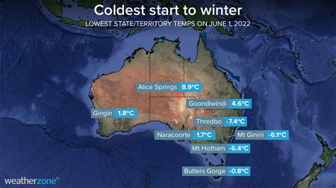 Who Had Australias Coldest Start To Winter Weatherzone Business