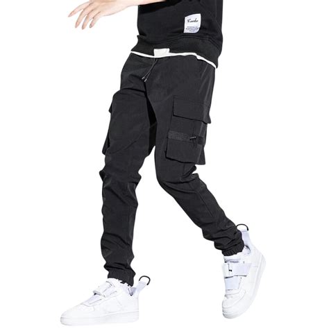 Eashery Mens Cargo Pants Fashion Cargo Pants Joggers Pants Slim Fit Khaki Cotton Stretch Pants