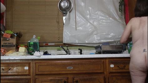 KITCHEN CLEANING NAKED PART Andrea Sky Clips Sale