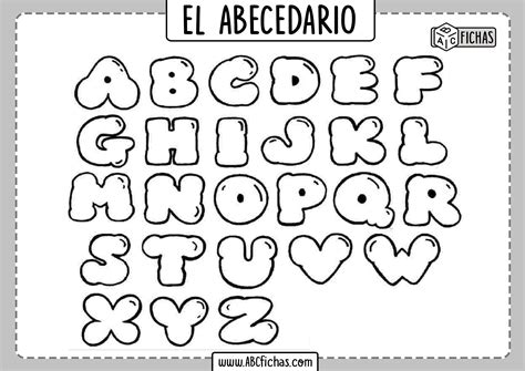 Letras Del Abecedario Para Pintar