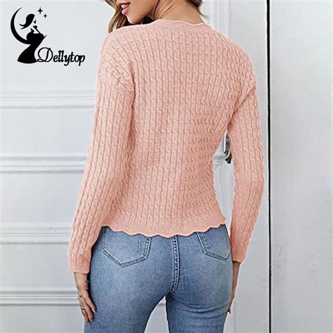 Buy Womens Long Sleeve Open Front Button Down Cable Knit Lightweight