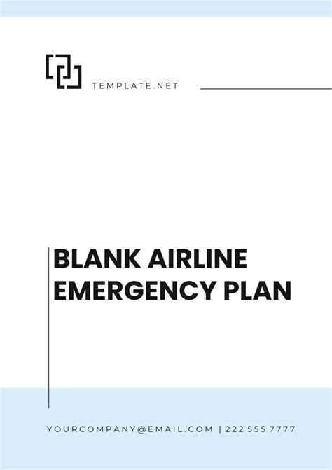 Free Family Emergency Plan Template to Edit Online