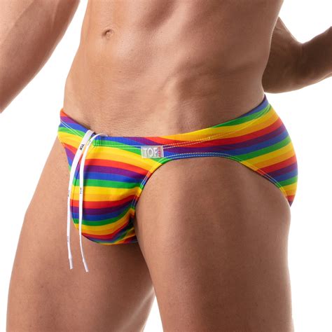 Rainbow Swim Bikini For Men Pride Edition TOF Paris