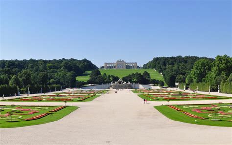 Download wallpaper Park Austria panorama Palace Vienna Schönbrunn