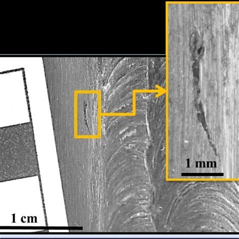 Steel weld and crack studied ( " toe crack " typology according to [1 ...