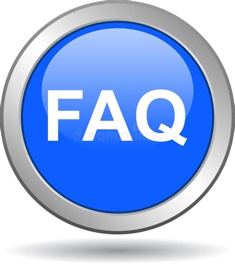Faq Web Button Blue Stock Vector Illustration Of Data 118431254