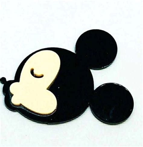 APLIQUE MICKEY BEIJANDO ACRÍLICO 4 CM 1 UNIDADE