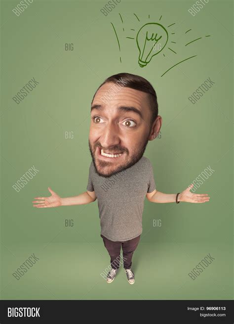 Funny Person Big Head Image & Photo (Free Trial) | Bigstock