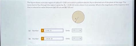 Solved Texts Help Please The Figure Shows A Circular Region Of Radius R 300 Cm In Which A