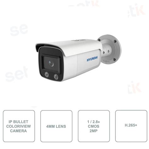 Hyu Ip Bullet Camera Colorview Series Mp Ottica Mm Cmos