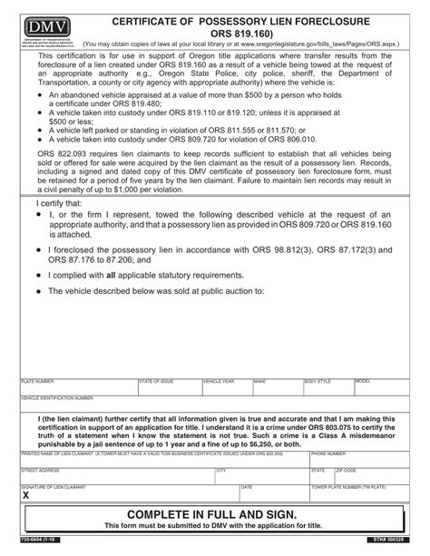 Form 735 6604 Fill Out Sign Online And Download Printable Pdf Oregon Templateroller