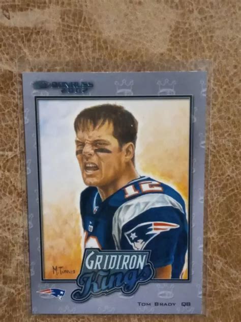 2002 DONRUSS TOM BRADY GK 5 GRIDIRON KINGS BLEU 1906 2000 EUR 55 26