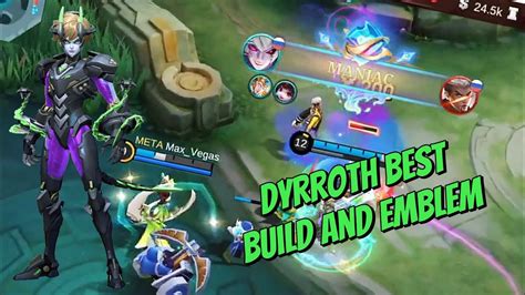 Dyrroth Best Build And Emblem 2024 I Dyrroth Mlbb YouTube