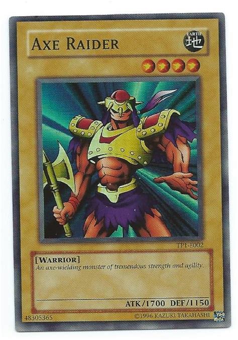 Yugioh! Axe Raider TP1-E002 Super Rare Tournament Pack 1 | Mox Beta