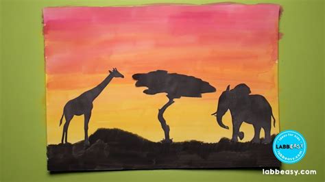 Safari Craft For Kids | Learn How To Work With Warm Colours - YouTube