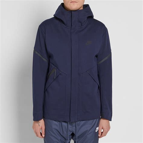 Nike Tech Fleece Windrunner Jacket Obsidian Heather And Black End Be