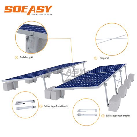 Factory Oem Solar Pv Ballast Structure Mount