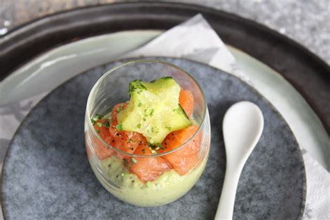 Heerlijke Amuse Hapjes Met Zalm En Avocado