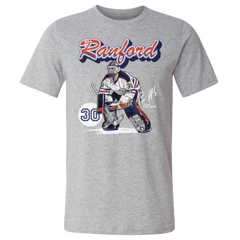 Bill Ranford Edmonton Retro Script Whtvintage T Shirt Game Day Gift