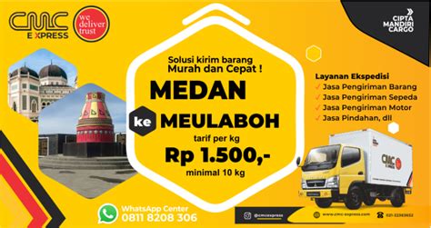 Ekspedisi Medan Ke MEULABOH Murah Tarif 1 500 Per Kg Min 10 Kg S K