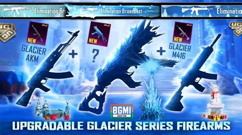 Upgradable Glacier Series Firearms 🥶 M416 Glacier 🥶 Akm Glacier 🥶 Ump Glacier Create Opening🥶