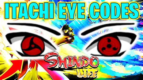 SHINDO LIFE ITACHI CUSTOM EYE CODES YouTube