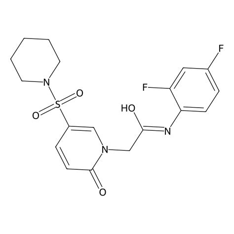 Buy N 2 4 Difluorophenyl 2 2 Oxo 5 Piperidin 1 Ylsulfonyl Pyridin 1