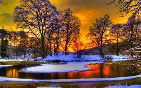 10 Top Winter Sunset Desktop Backgrounds FULL HD 1080p For PC Background 2023