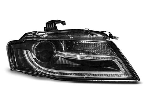 Paire De Feux Phares Audi A B Daylight Drl Led Noir