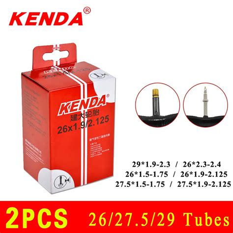 2PCS KENDA Bicycle Inner Tube 26 27 5 29 Camera Schrader Presta Valve