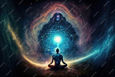 Premium Photo | Universe cosmos Meditation background chakras prana the ...