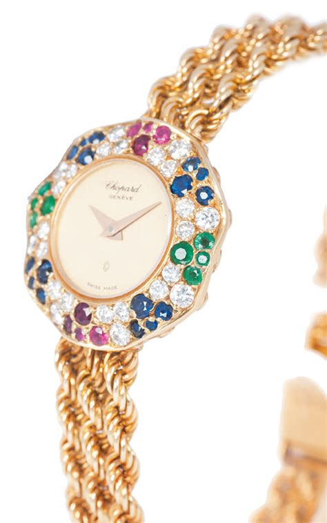 Damen Armbanduhr Mit Edelstein Besatz Von Chopard