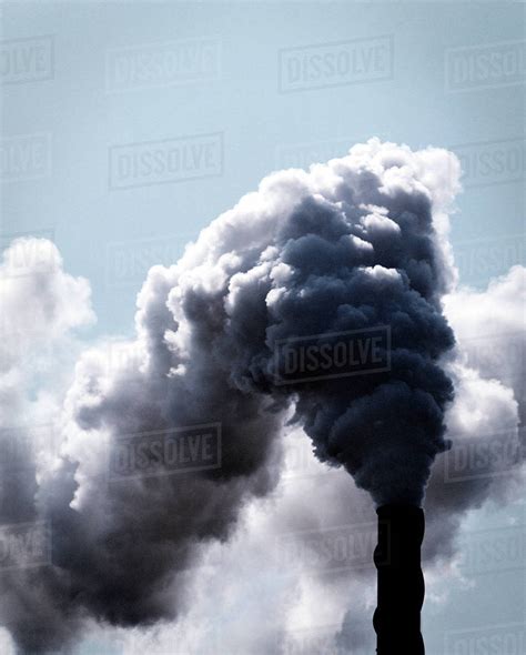 Industrial Smoke Stack Stock Photo Dissolve