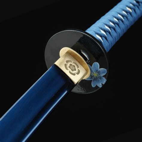 Handmade High Manganese Steel Blue Blade Real Japanese Katana Samurai